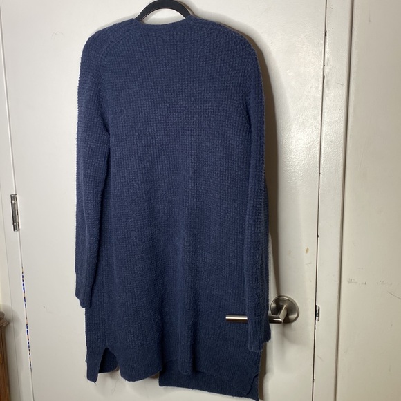 Madewell Kent Long Open Cardigan iHeather Blue - Picture 5 of 5